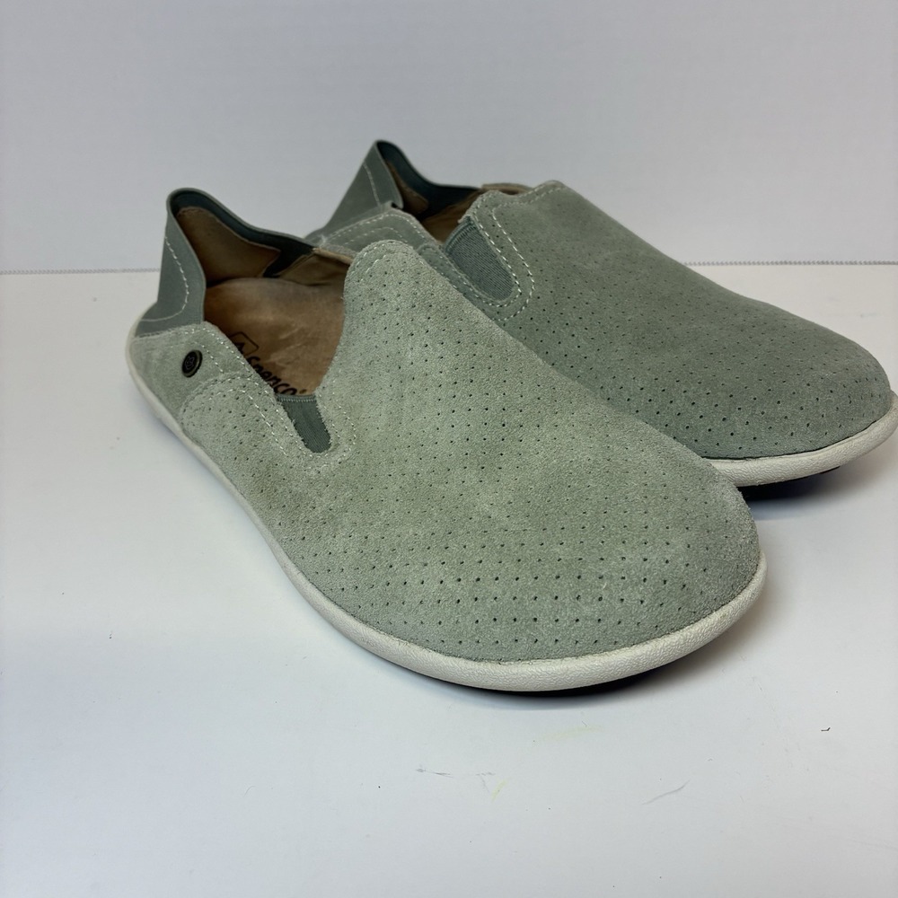 Spenco Sterling Convertible Slip-On Sage Green Suede Women's Shoe Size 6.5